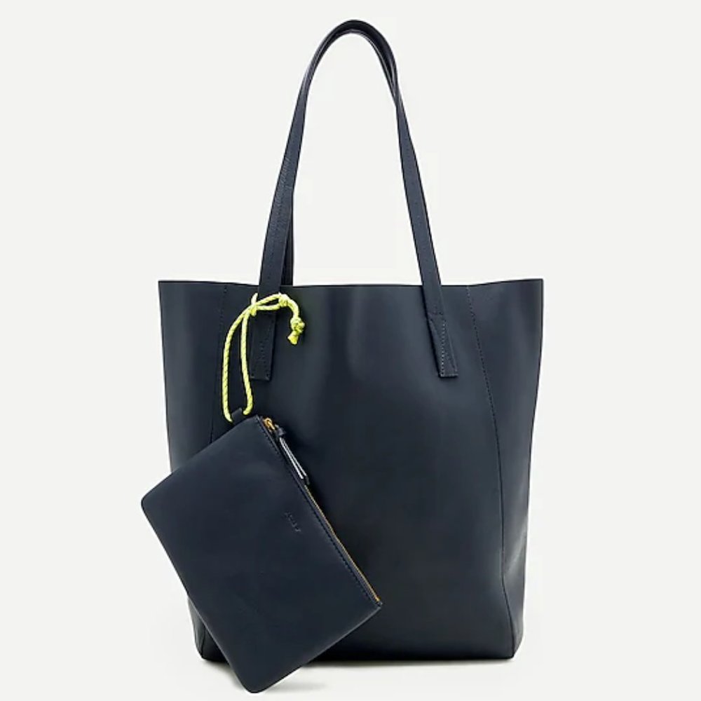 NWT J. Crew Women's Leather "The Carryall Tote"